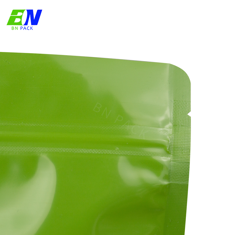ย่อยสลายได้ทางชีวภาพ Stand Up Pouch วัสดุพลาสติก PLA ใสพร้อมซิป