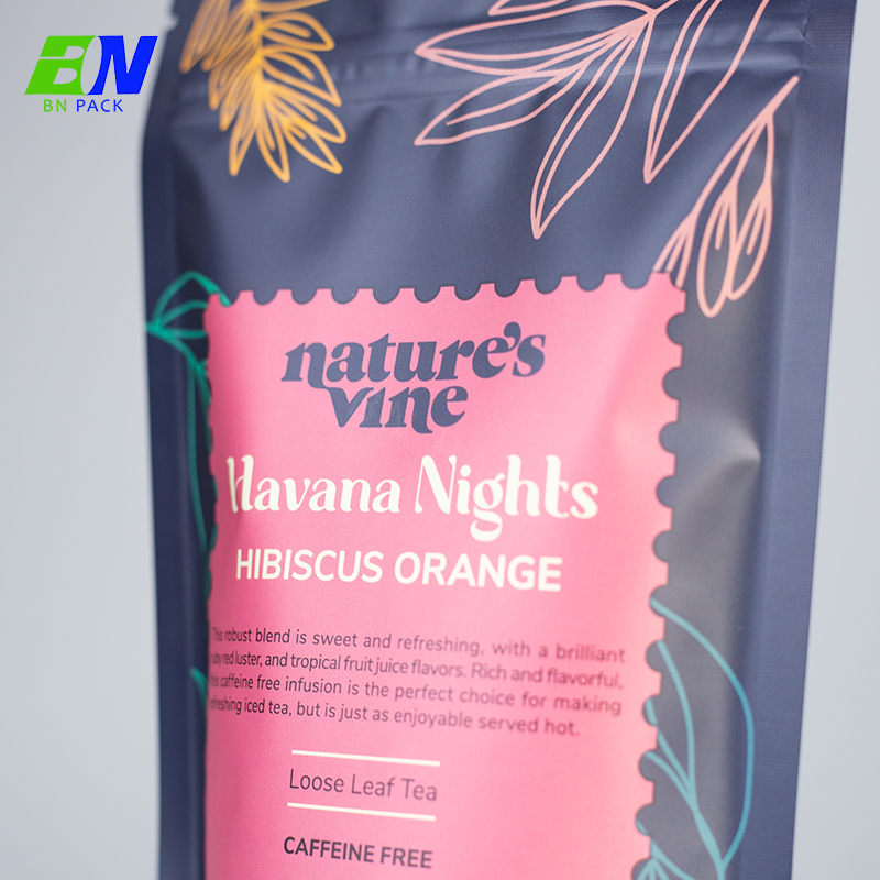 กำหนดเอง 250g 500g Stand Up ชากาแฟยืนกระเป๋าพร้อมหน้าต่าง