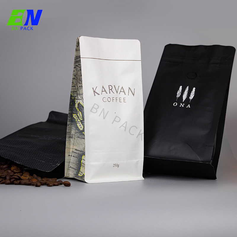 Barrier ฟอยล์ก้นแบนพลาสติกเคลือบด้านการพิมพ์ดิจิตอลพร้อมซิปผนึก