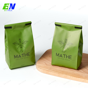ถุงกาแฟบรรจุภัณฑ์ที่ย่อยสลายได้ ถุงกาแฟรีไซเคิล บรรจุภัณฑ์กาแฟพร้อมวาล์ว