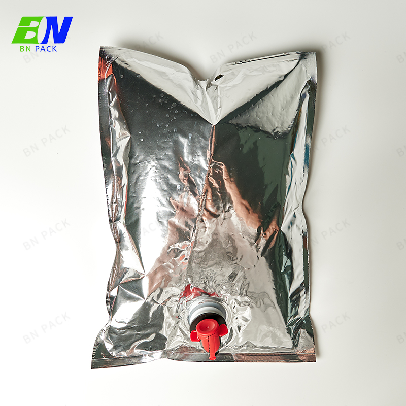 ถุงไวน์พลาสติกเกรดอาหาร 3L / 5L / 10L ในกล่องพร้อมถุง BIB พิมพ์แบบกำหนดเอง