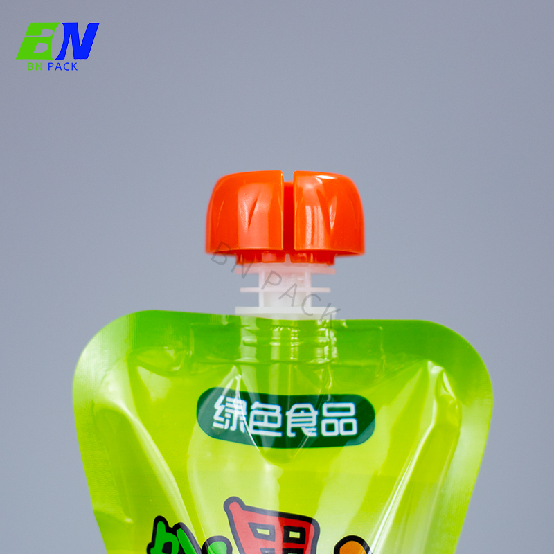 1L 2L 3L กระดาษคราฟท์ Doypack บรรจุภัณฑ์เครื่องดื่มเหลวพิมพ์แบบกำหนดเองถุงหัดดื่ม