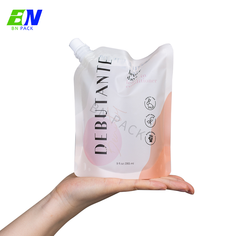 1L 2L 3L กระดาษคราฟท์ Doypack บรรจุภัณฑ์เครื่องดื่มเหลวพิมพ์แบบกำหนดเองถุงหัดดื่ม